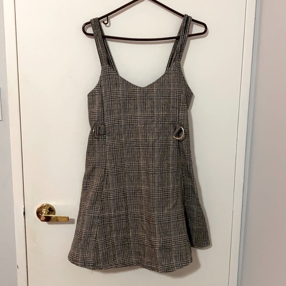 Grey Plaid Dress - Picture 1 of 1
